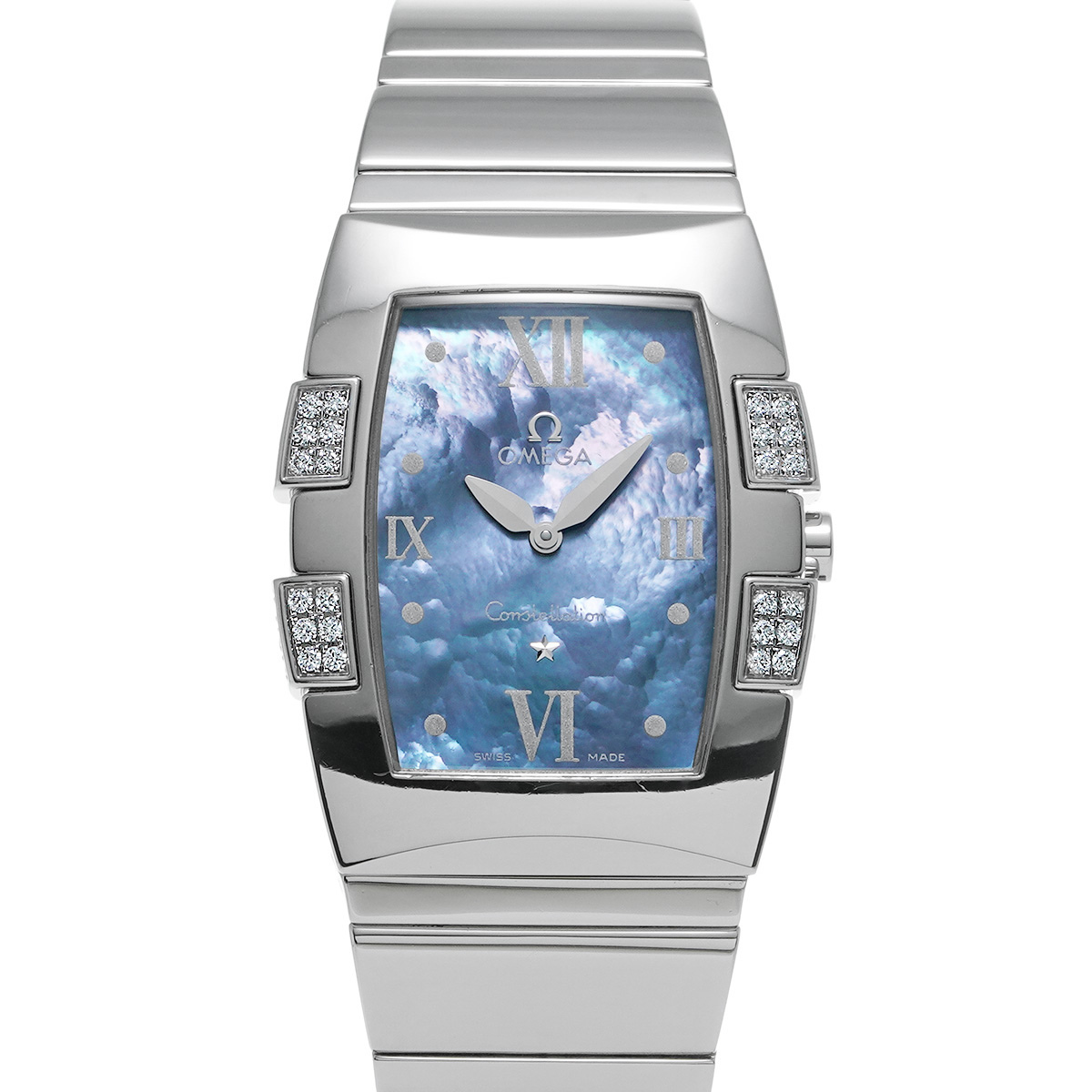 オメガ コンステレーション クアドレラ クォーツ 1586.72 ブルーシェル