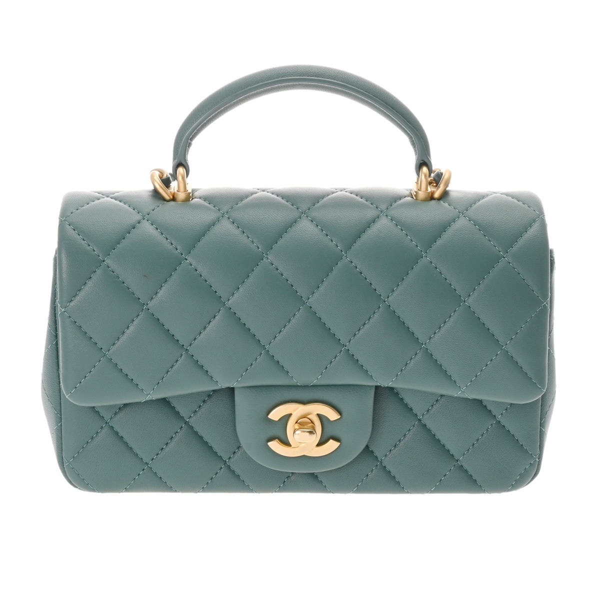 シャネル マトラッセ トップハンドル ミニ クラシック ハンドバッグ