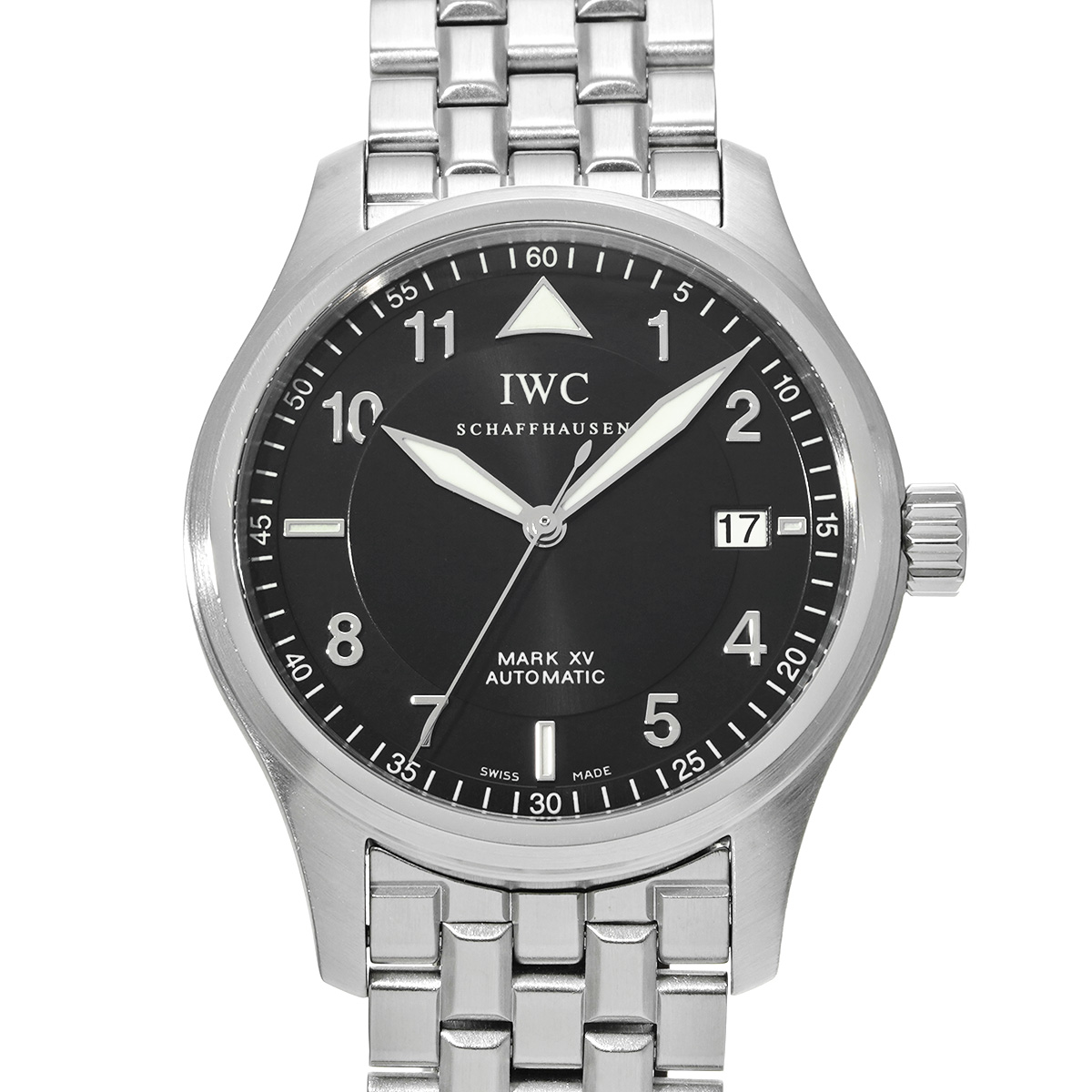 IWC パイロットウォッチ マークXV IW325312 ブラック メンズ 時計