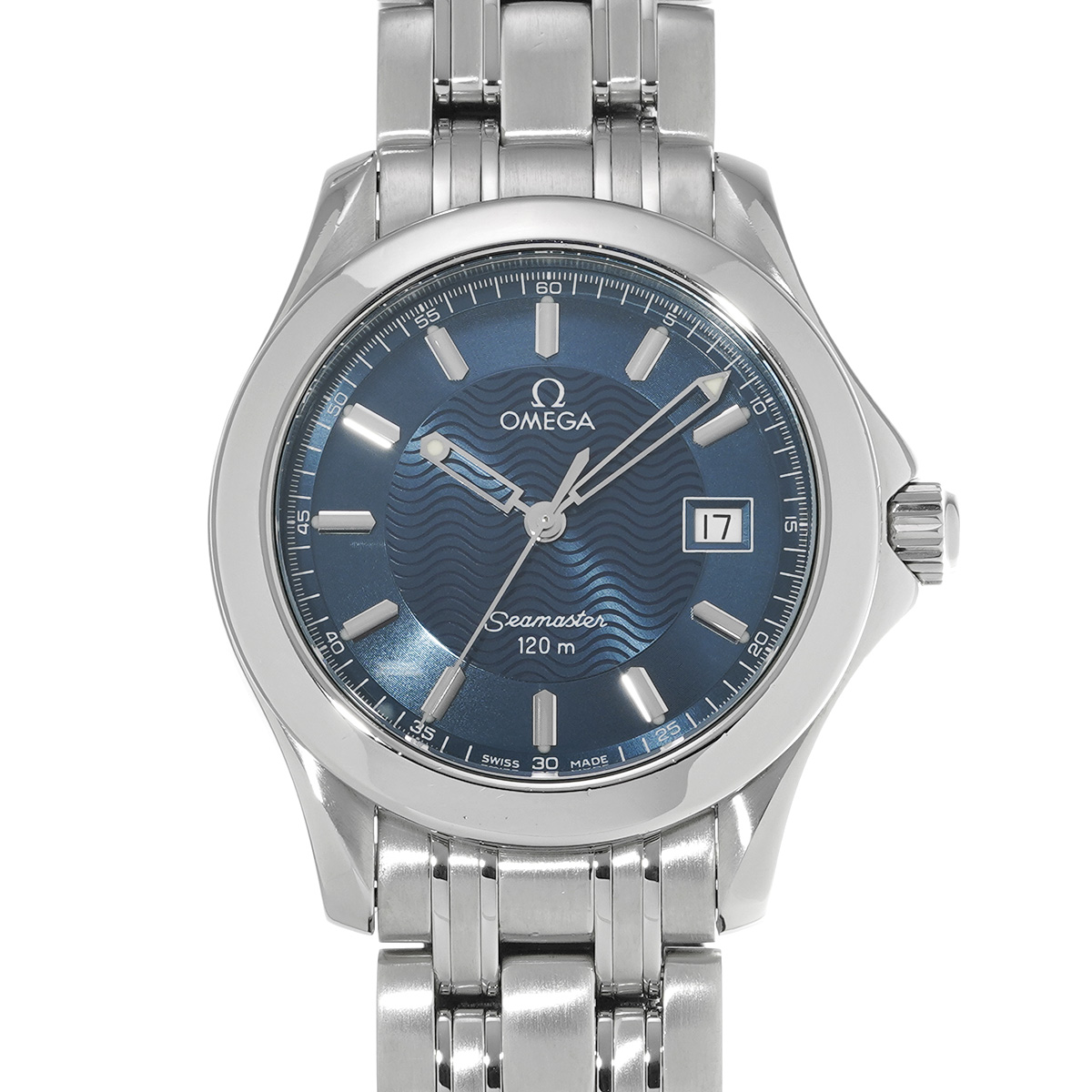 オメガ シーマスター 120 2511.80 ブルー メンズ 時計 【中古