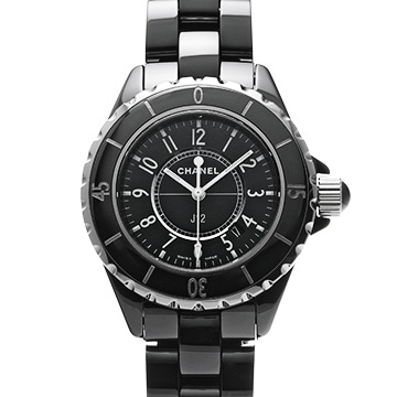 シャネル J12 33MM H0682 ブラック レディース 時計 【中古