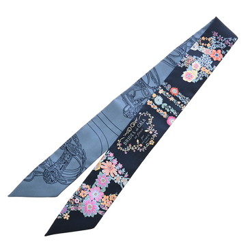 エルメス ツイリー BRIDES DE GALA EN FLEURS ブルー系/マルチカラー