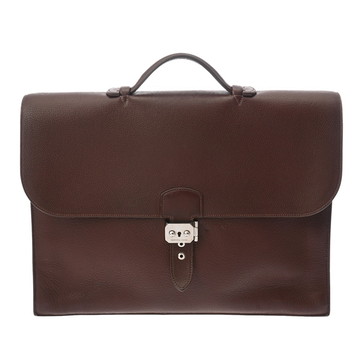 エルメス サック アデペッシュ 38 ブラウン トリヨンクレマンス メンズ