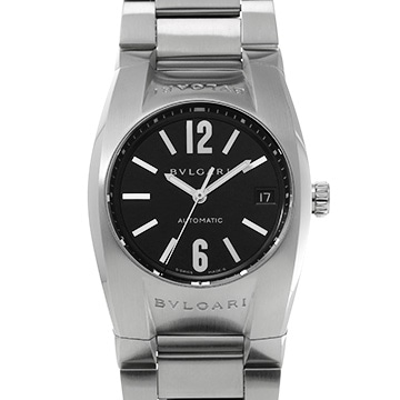 ブルガリ エルゴン EG35S ブラック メンズ 時計 【中古】【wristwatch