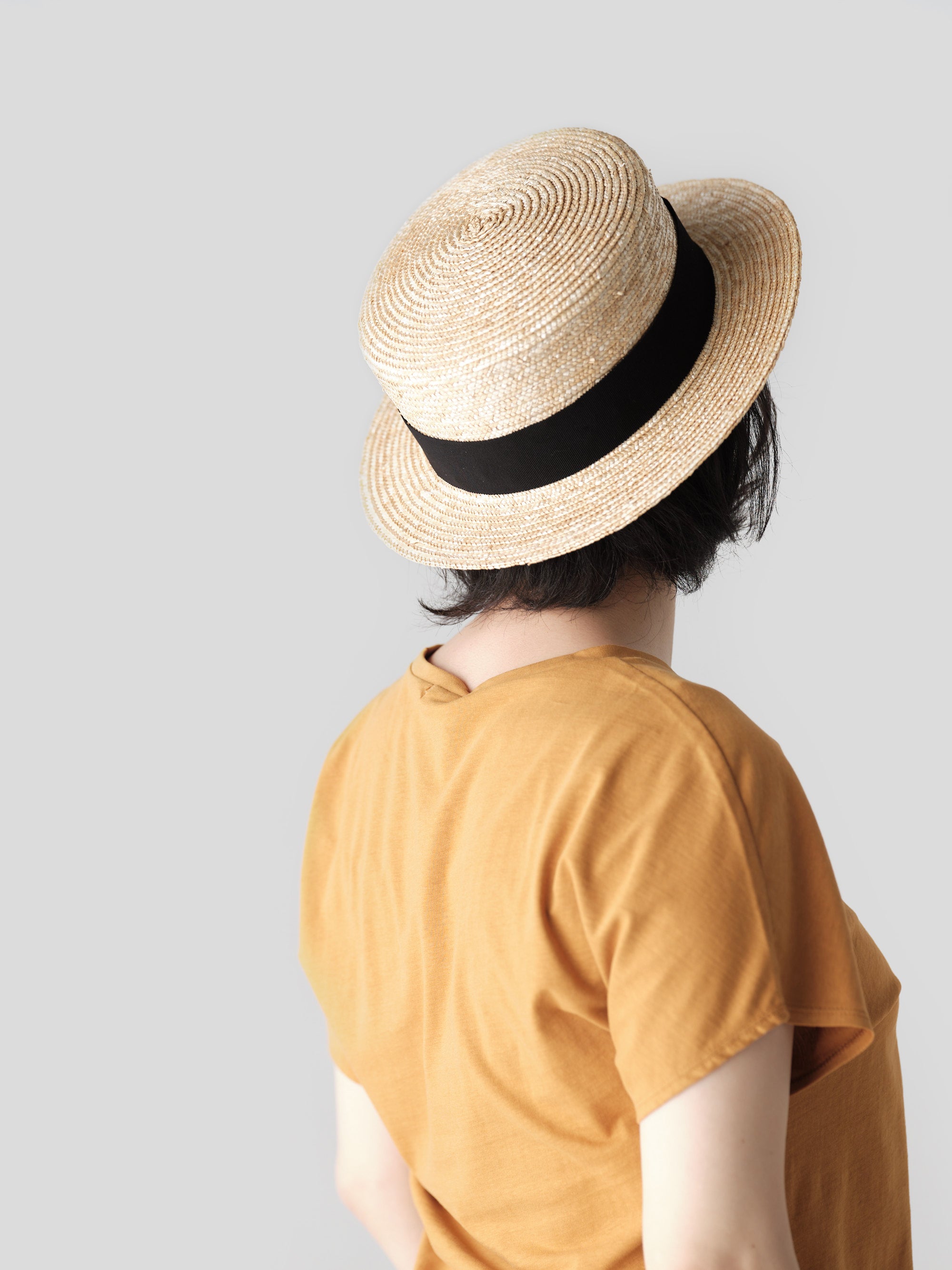 細麦ストローハット キャノチエ｜石田製帽
