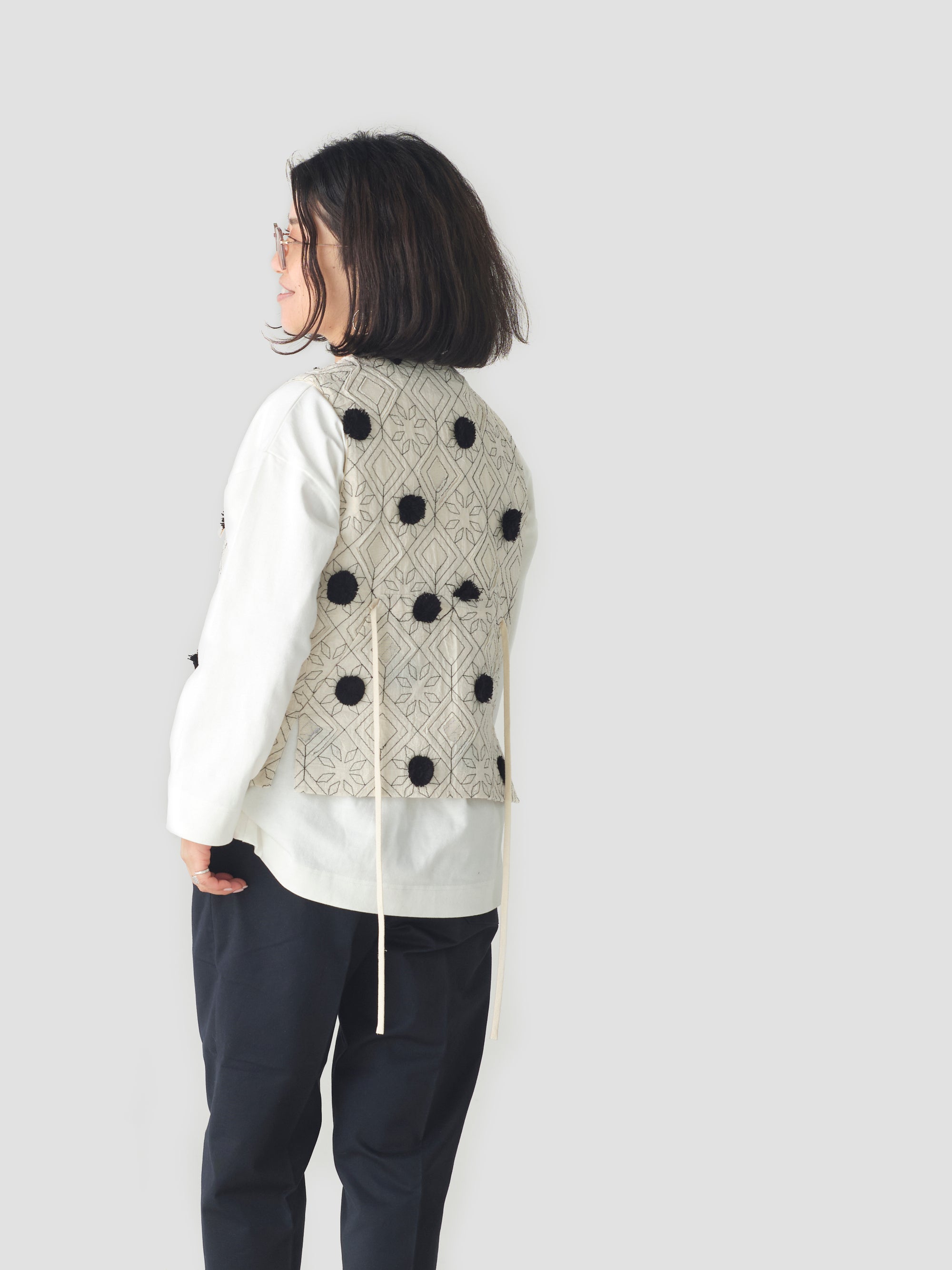 garden instrumentalist vest blooming cloth｜ASEEDONCLOUD