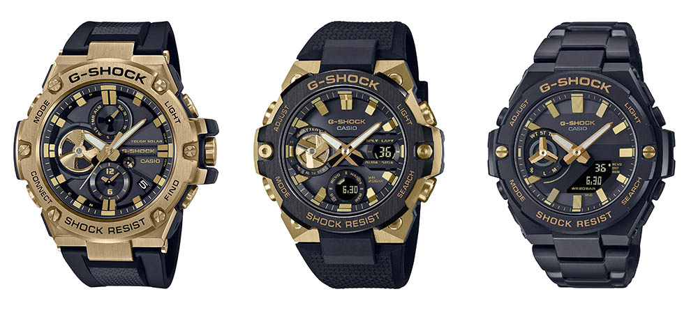 G-SHOCKの人気シリーズに、ブラック×ゴールドのコンビネーションカラー
