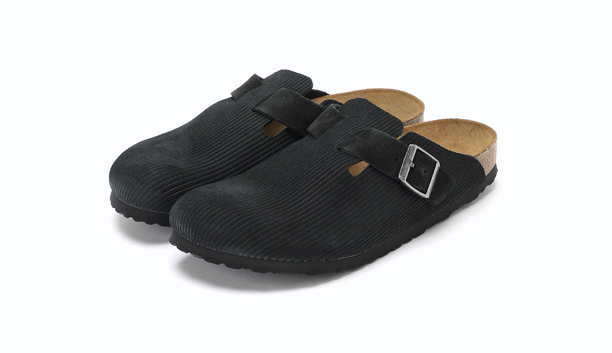 コーデュロイ風デザインを、レザーに型押し⁉︎ ビルケン「ボストン」の