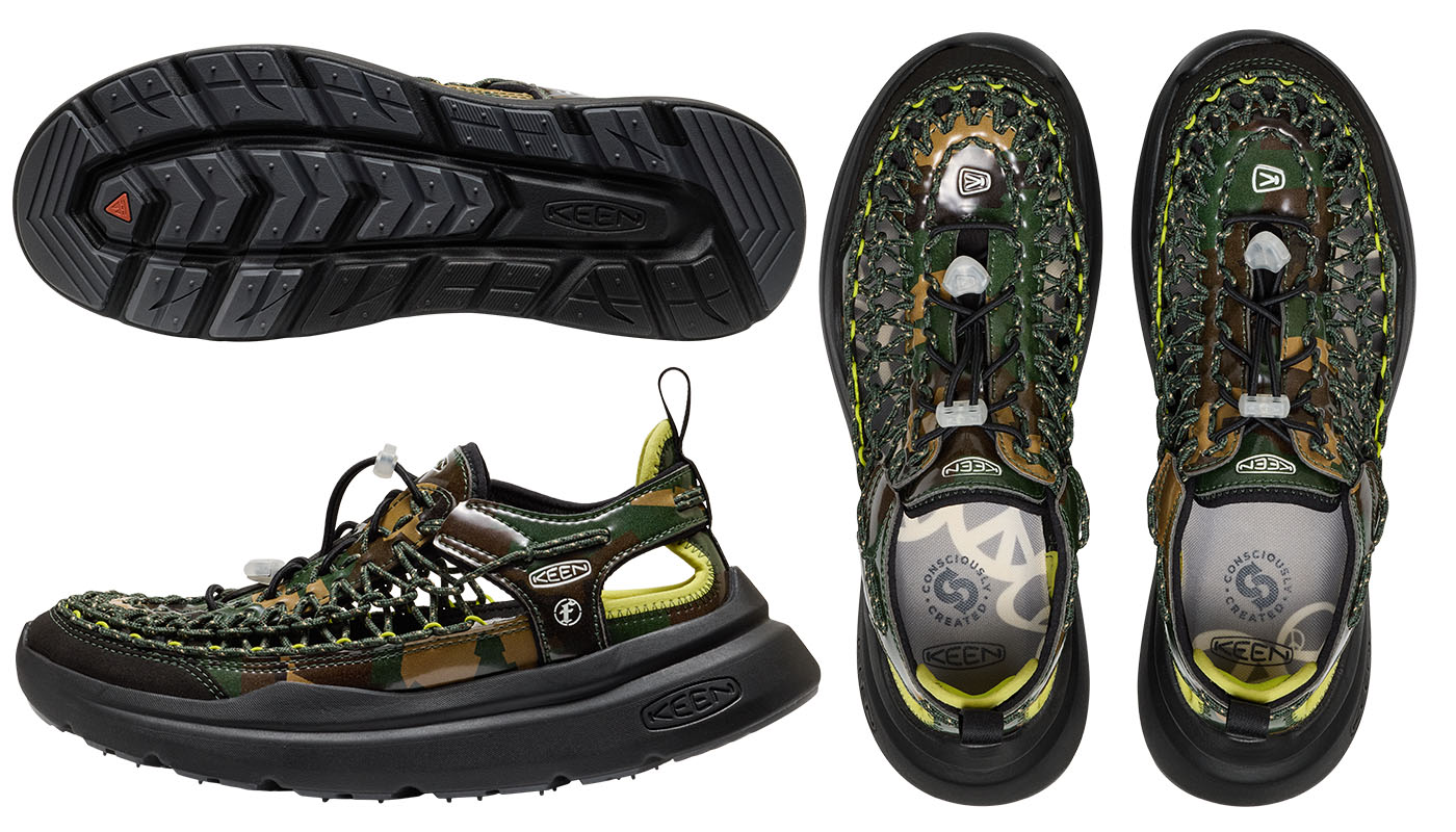 キーンが東京発の新進気鋭ブランド「FAF」と初コラボ。カモフラ柄で