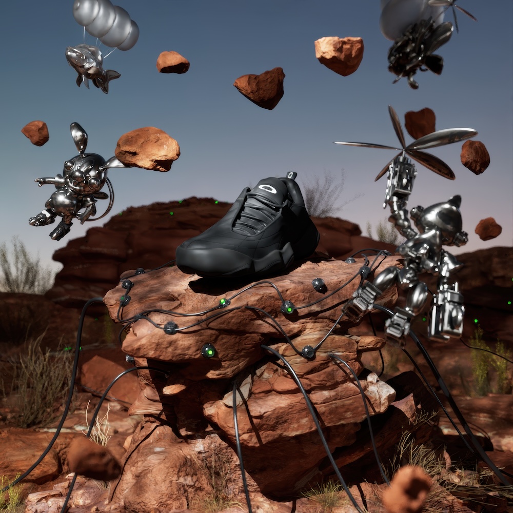 オークリーとブレインデッドによるマッシュアップ。近未来的なデザイン