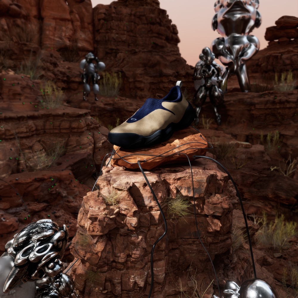 オークリーとブレインデッドによるマッシュアップ。近未来的なデザイン