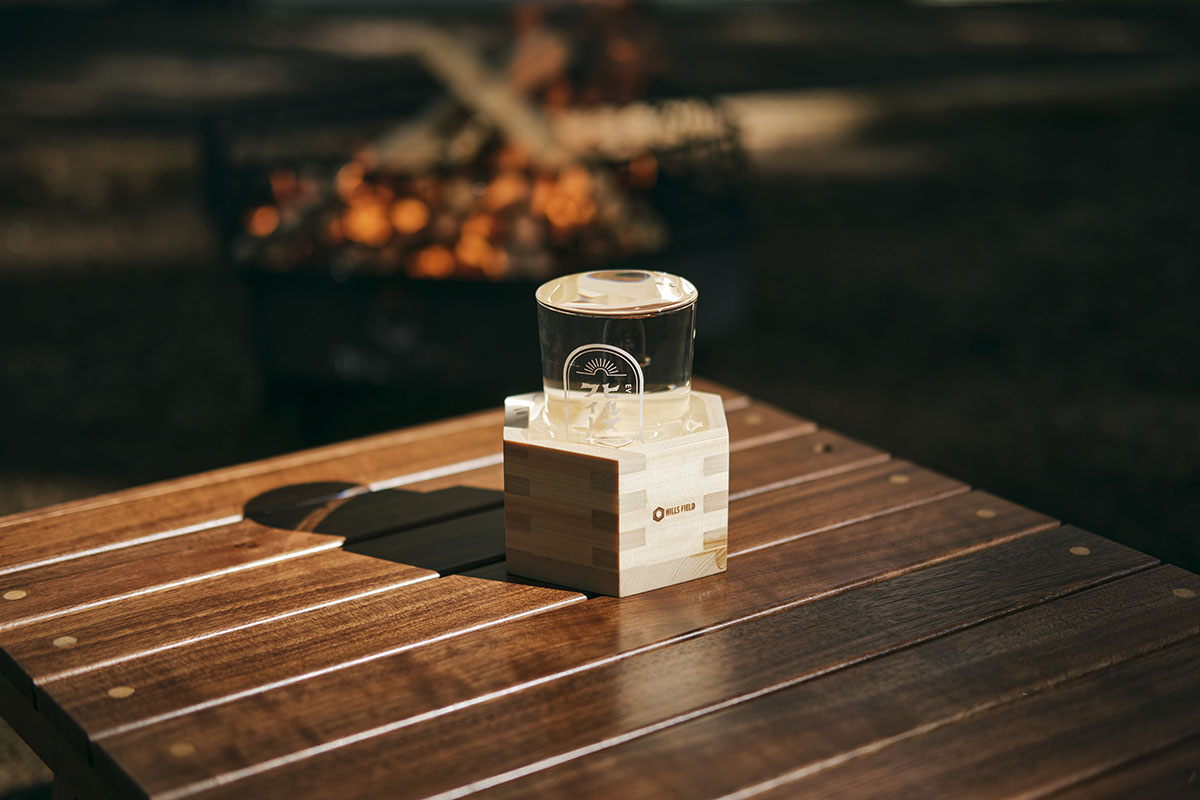 HILLS FIELD 木製アウトドア食器 多面体形状 HILLS FIELD 木製