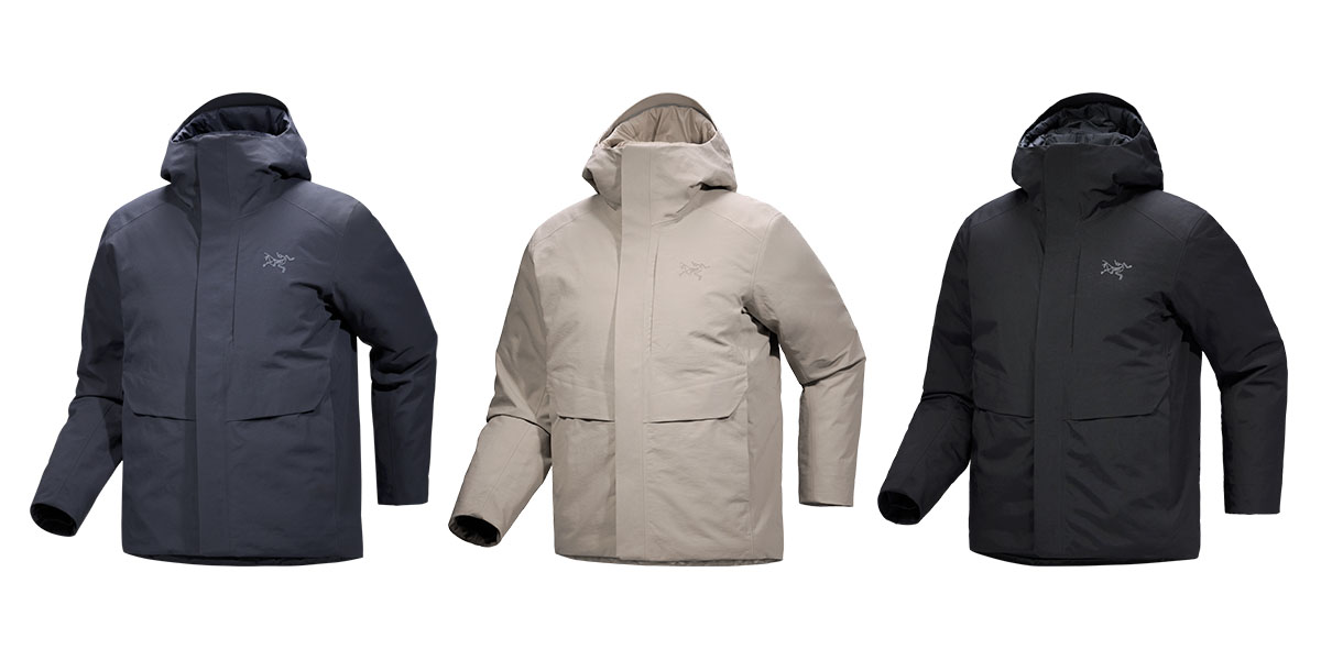 アークテリクスから“ダウン見え”しない都会派の防水ダウンジャケット