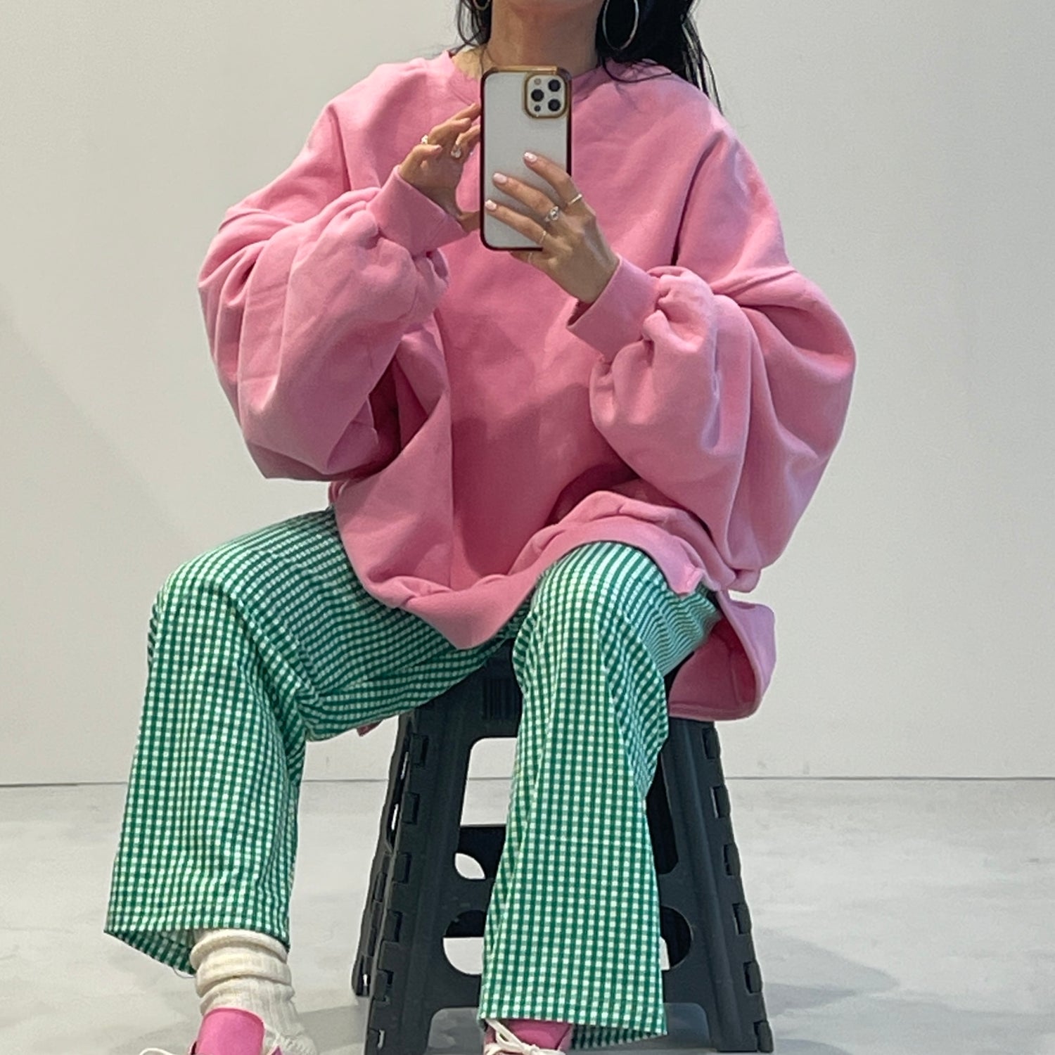 OSUMITSUKI sweat / pink [SHORT or FREE] | wee9s | ウィークス