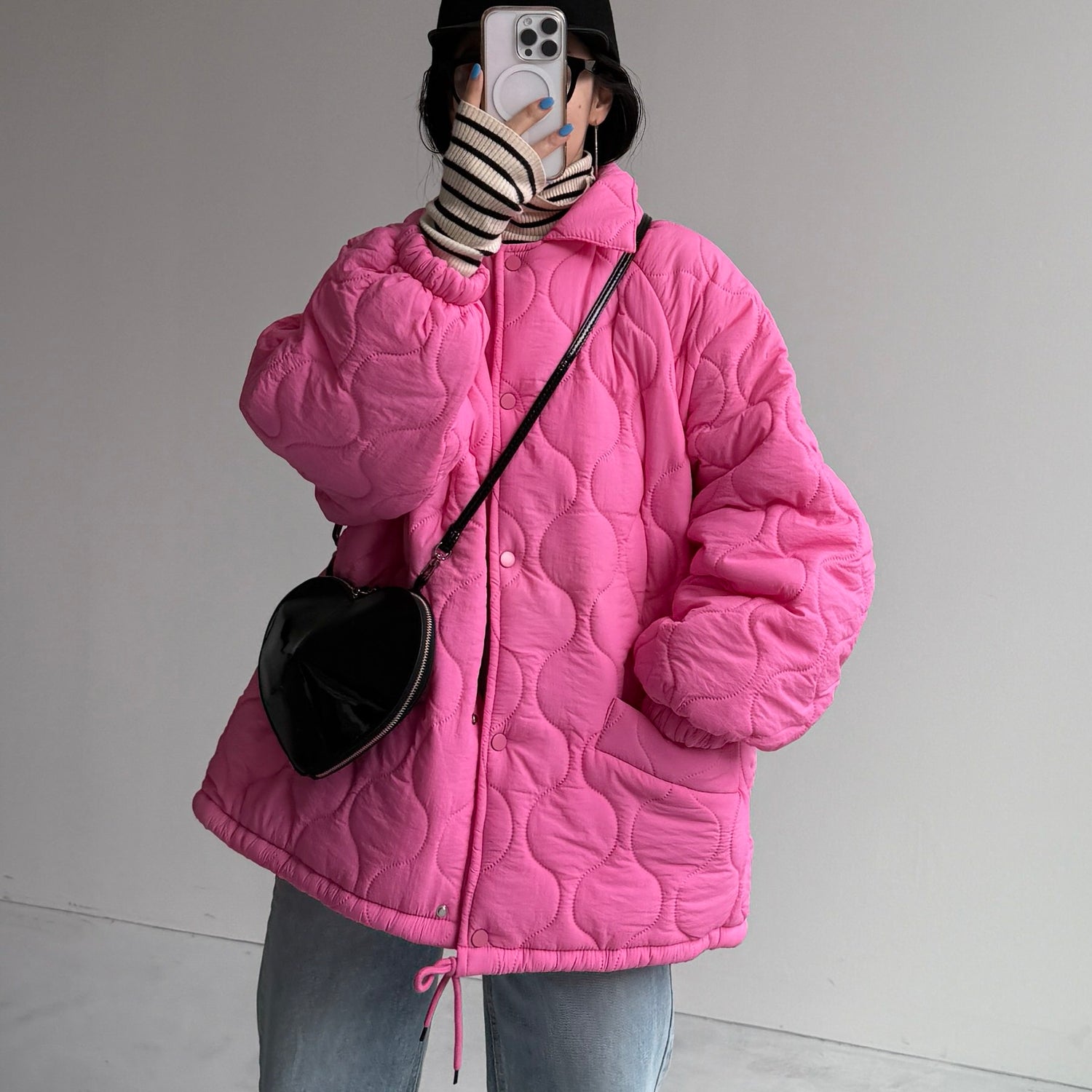 WATA AME quilting jacket / pink | wee9s | ウィークス オフィシャル