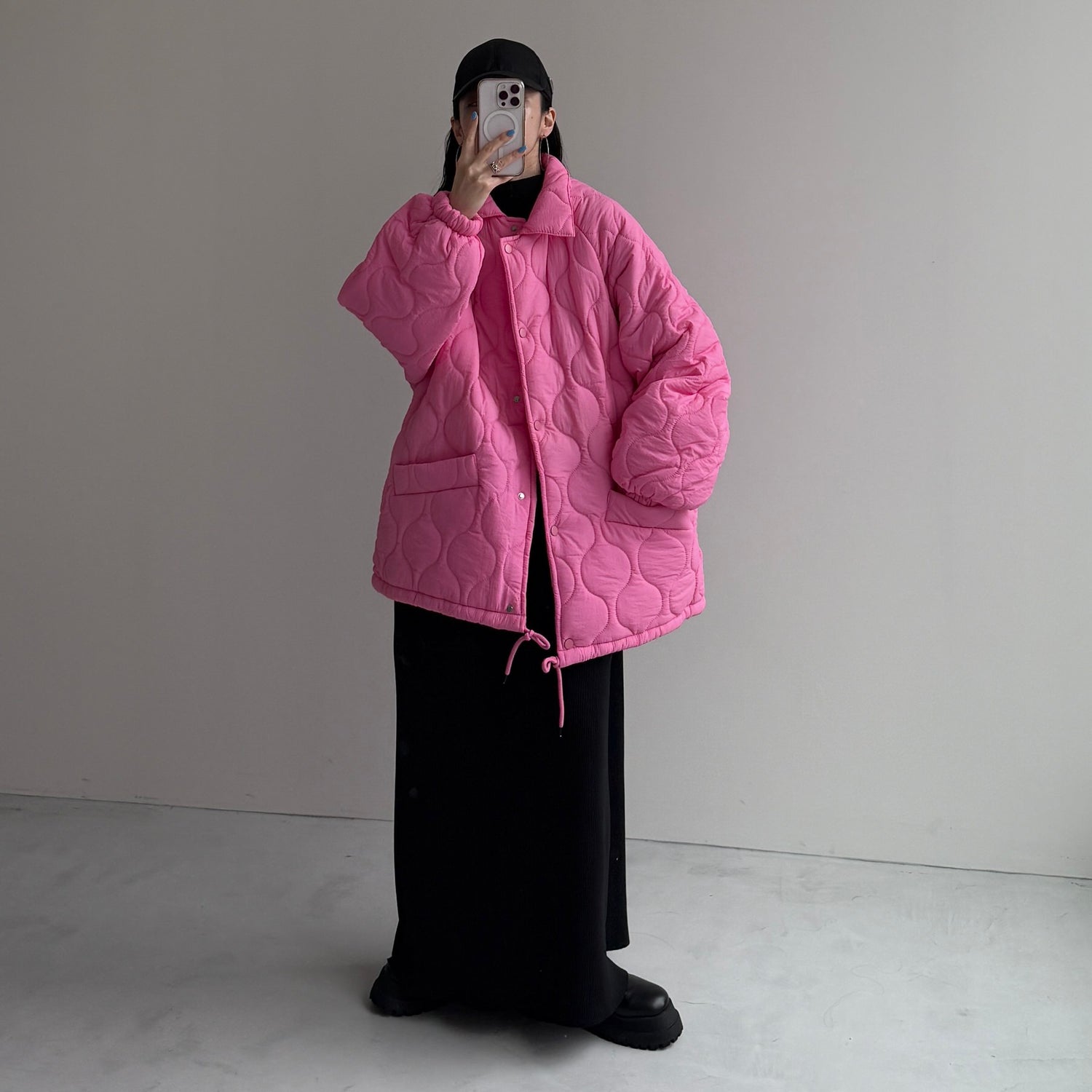 WATA AME quilting jacket / pink | wee9s | ウィークス オフィシャル