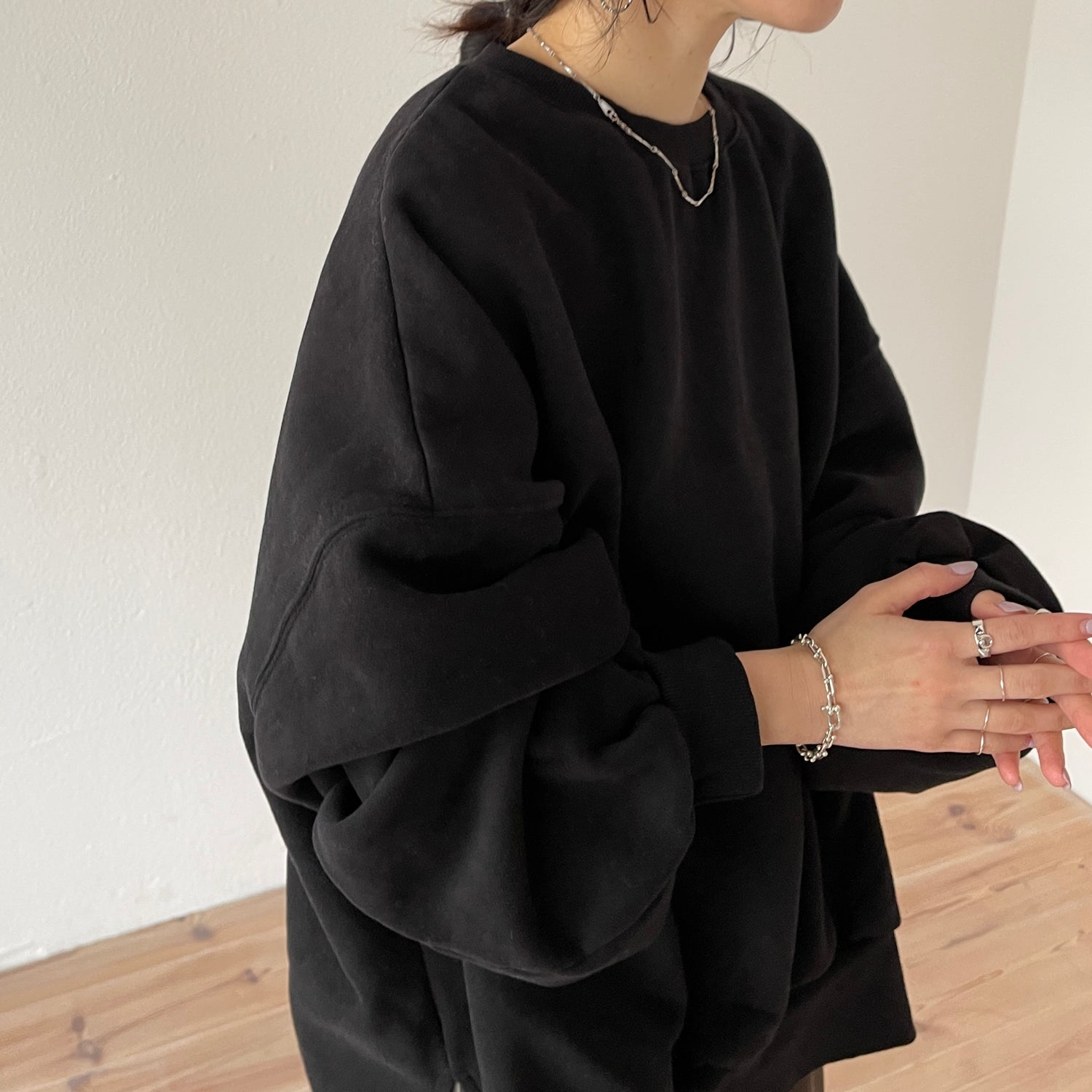 OSUMITSUKI sweat / black [SHORT or FREE] | wee9s | ウィークス