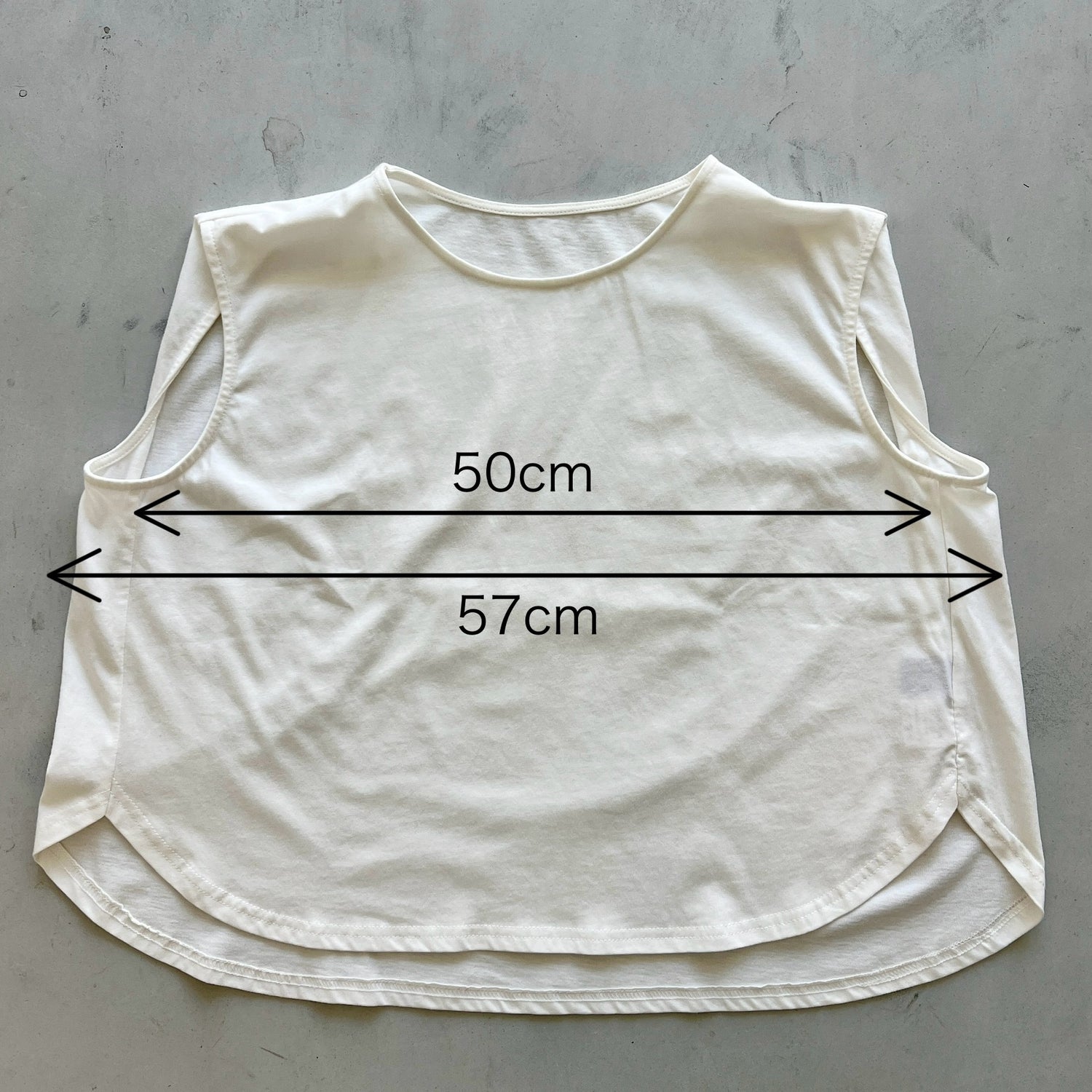 CHIRARISM tank top / ivory [SHORT or FREE] （デイリーデイリー