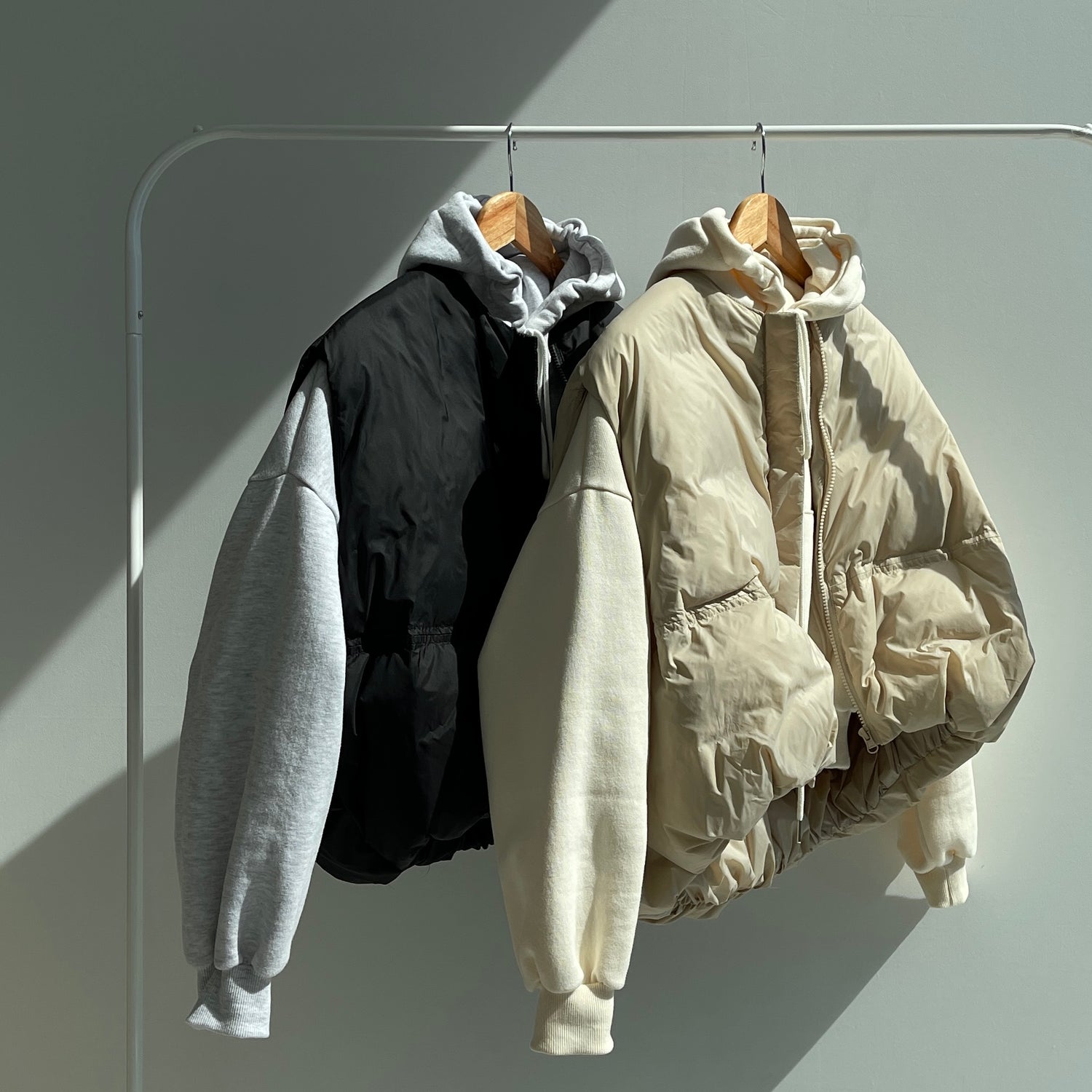 egg down vest / black （パーフェクトシルエットダウンコート