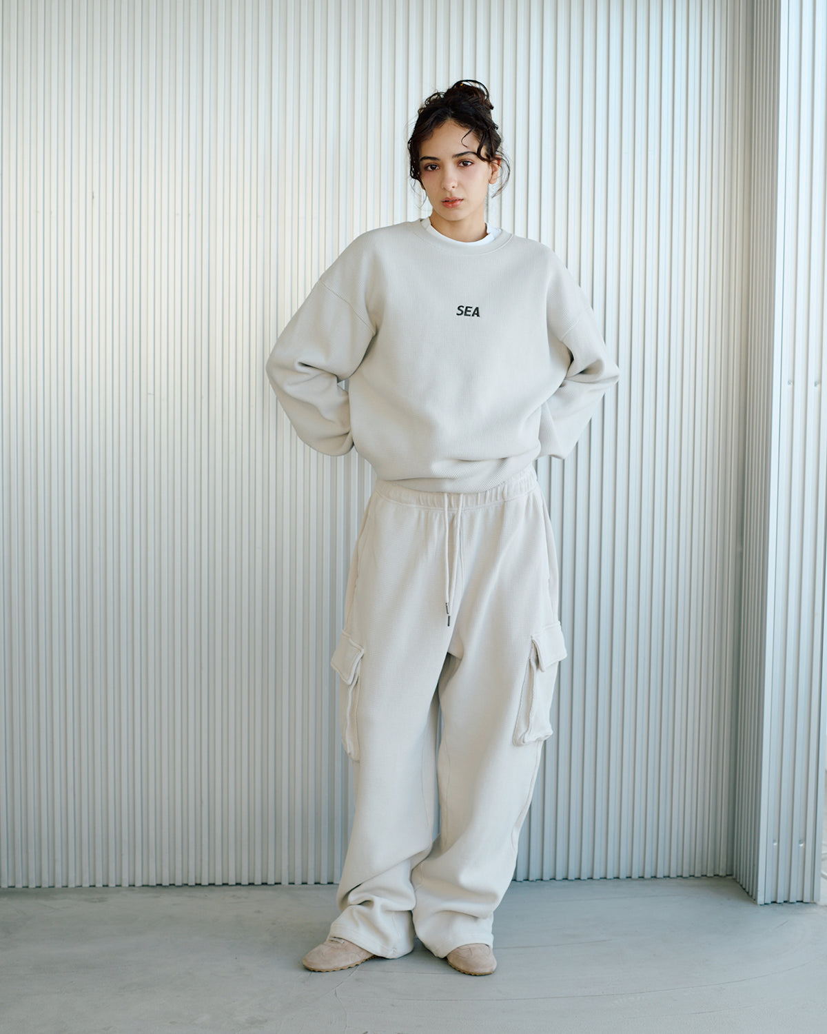 HEAVY WAFFLE L/S TEE – WIND AND SEA