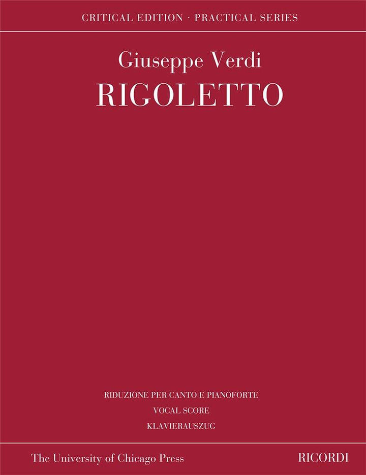 歌劇「リゴレット」（ヴォーカルスコア）／Rigoletto (Vocal Score