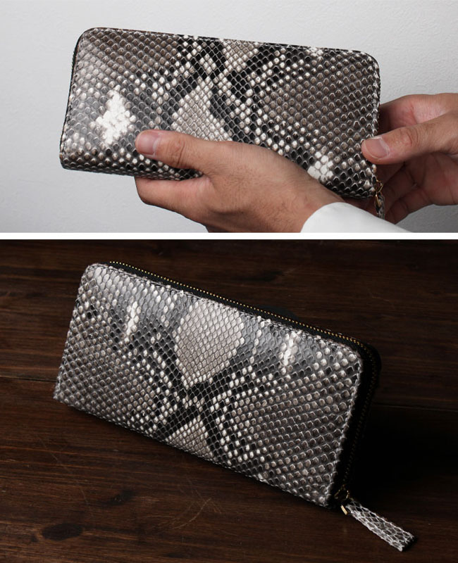 メンズ／レディース パイソン ダイヤモンドパイソン ラウンド