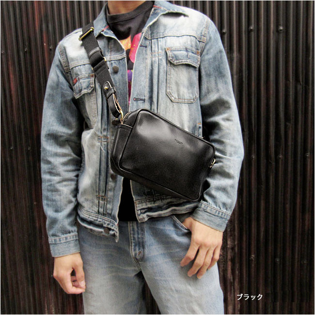 本革 栃木レザー レザーショルダーバッグ ショルダーポーチ ミニ