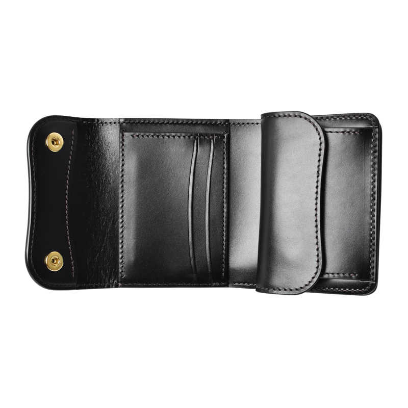 小型三つ折り財布《イーノ》サドルプルアップ｜WILDSWANS(ワイルド