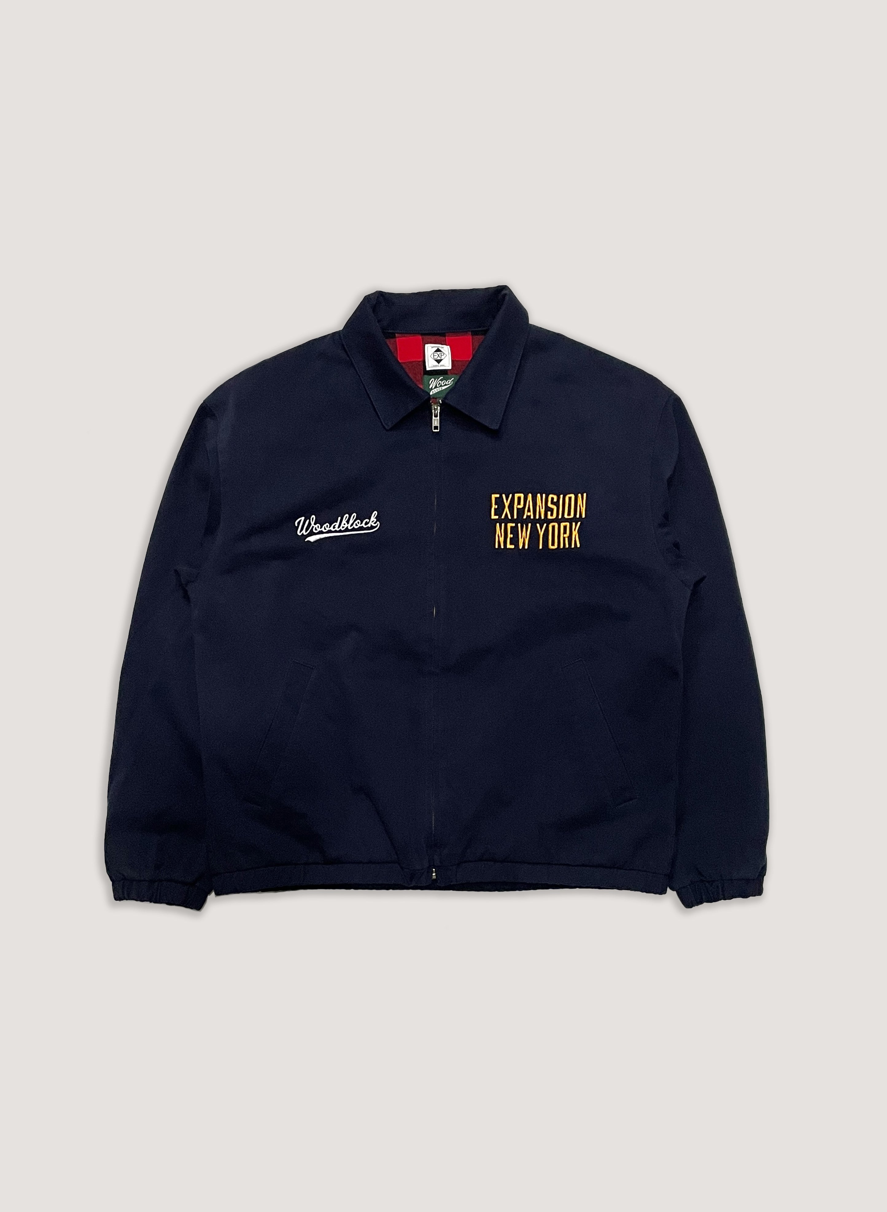 EXPANSION NY x WOODBLOCK BISHOP JACKET NAVY (WB-23AW-EXP01)