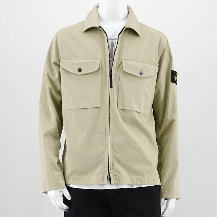 ストーンアイランド STONE ISLAND メンズ シャツブルゾン サンド