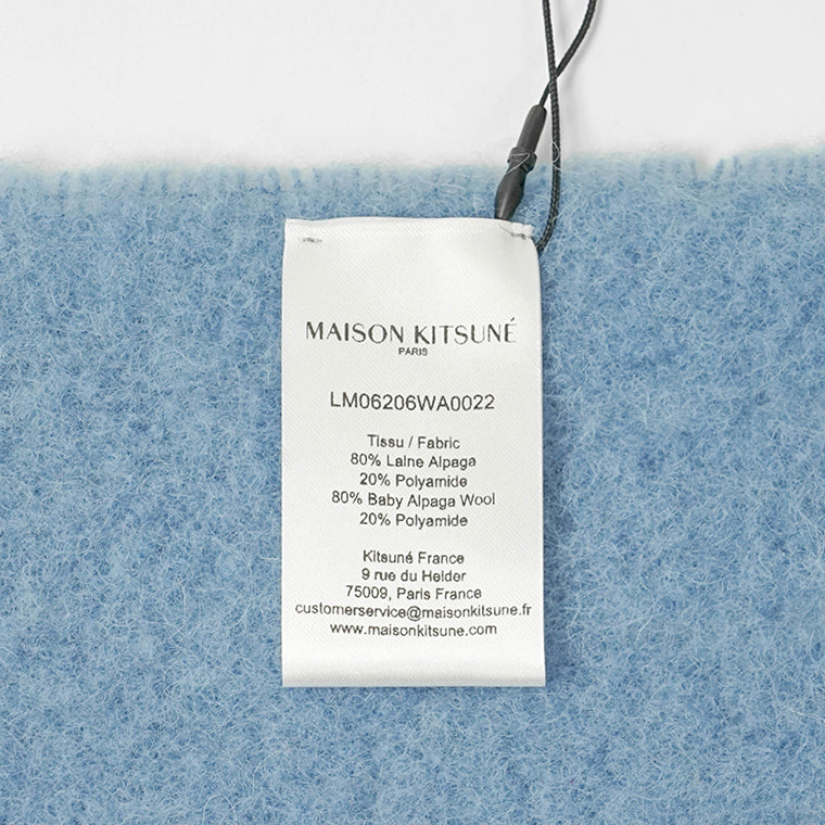 メゾンキツネ MAISON KITSUNE メンズ レディース マフラー ブルー