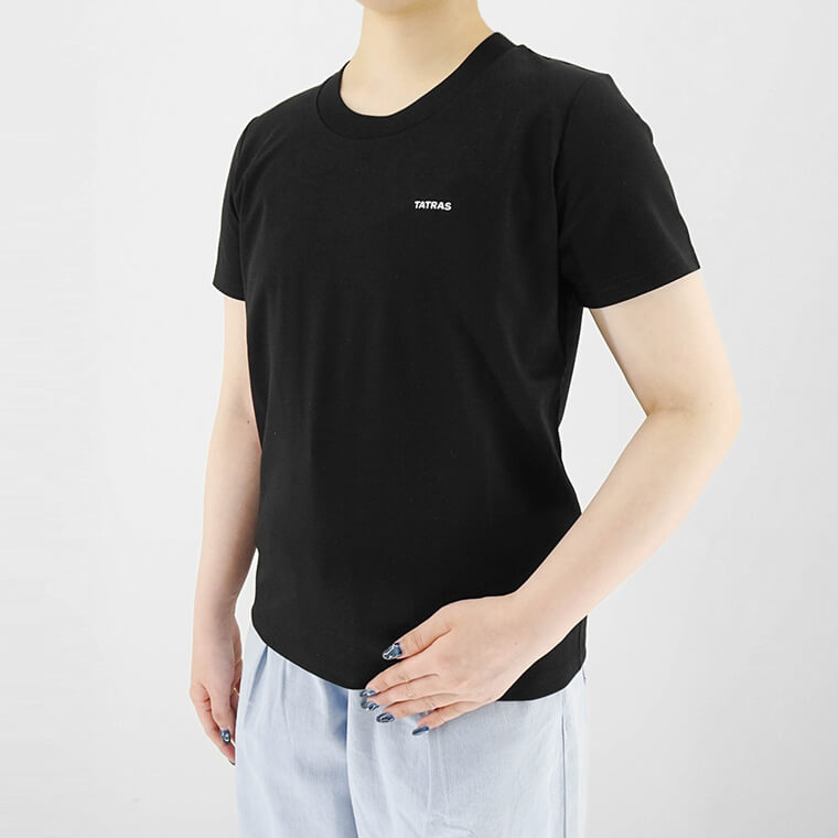 タトラス TATRAS レディース Tシャツ ブラック ホワイト – WORLDCLUB1989