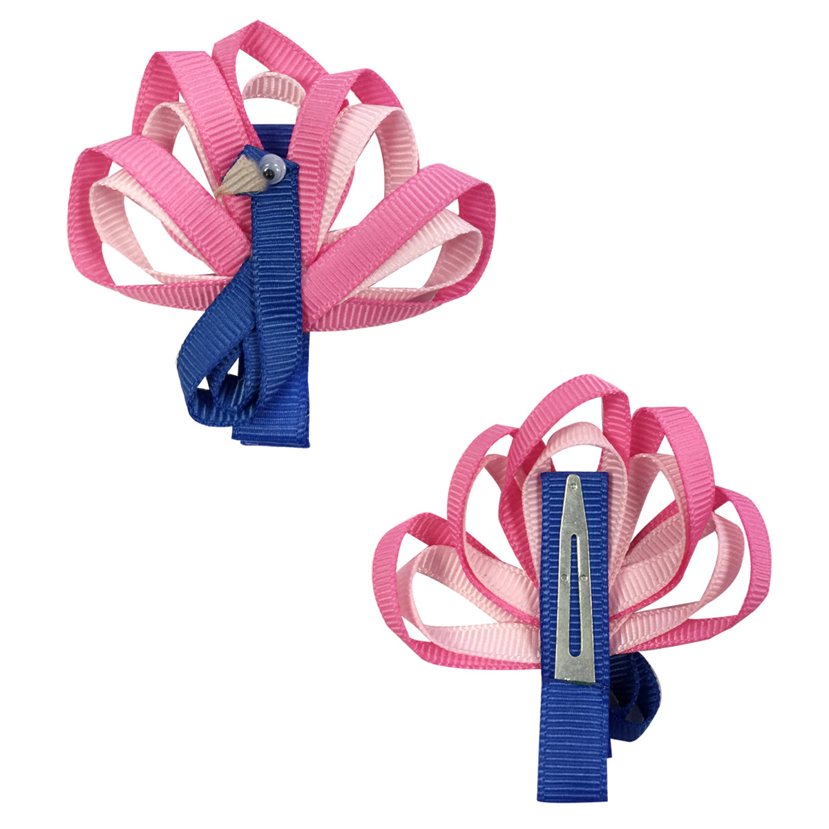 Wrapables Peacock, Bunny, Purse, Ballet Shoes Ribbon Sculpture Hair Cl