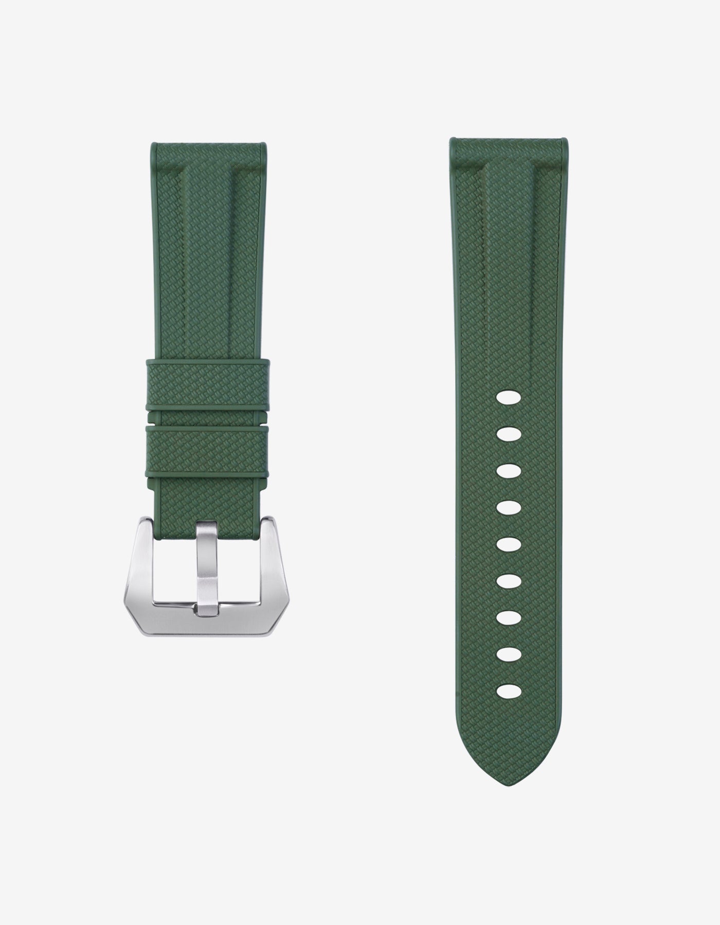 Military Green Vertech FKM Rubber Strap for Panerai 22-26mm