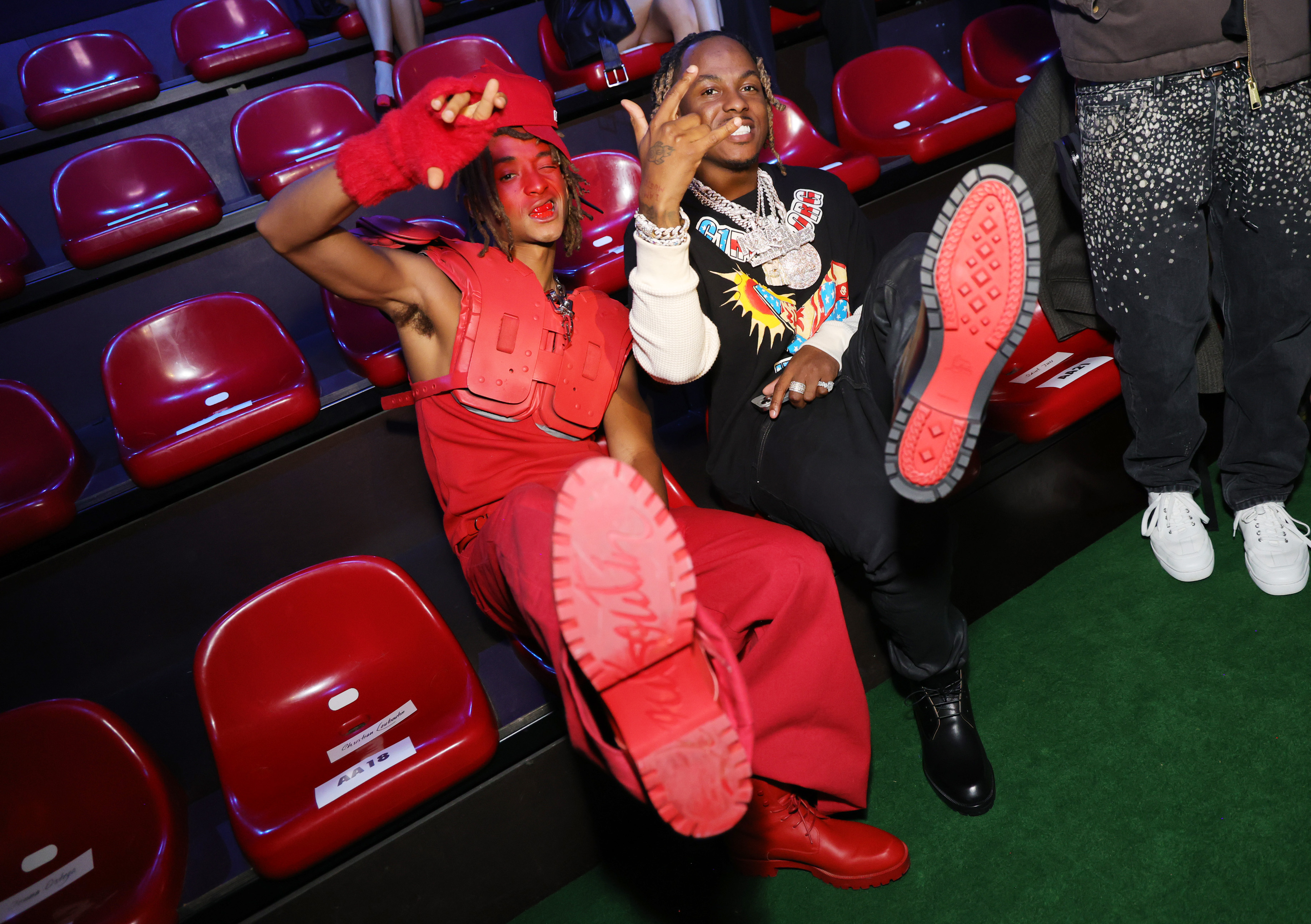 Christian Louboutin's PFW Football Show Draws Jaden Smith, Jenna