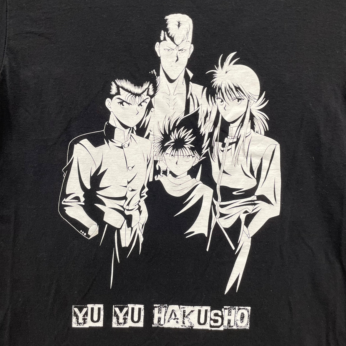幽遊白書 YuYuHakusho アニメTシャツ 半袖 キャラクター ブラック