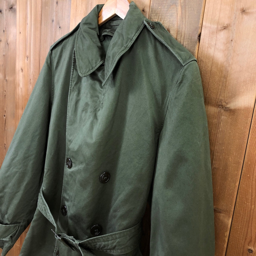 50s vintage U.S.ARMY オーバーコート トレンチコート ライナー付 S-R