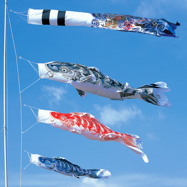 鯉のぼり 東旭 使用品 6Mセット+4m緑 + 新品5m橙 こいのぼり to-kaz-kz