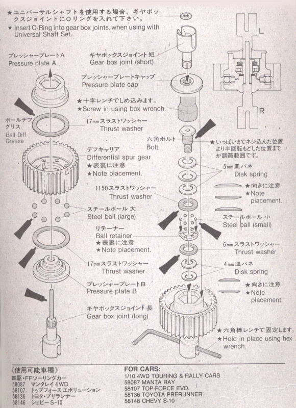 OP70 マンタレイ ボールデフセット (ラジコン) - ホビーサーチ ミニ四駆他