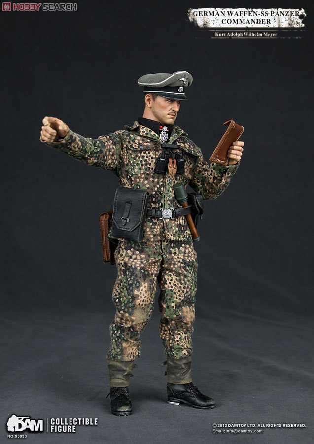 DAMTOY 1/6 German Waffen-SS Panzer Commander Kurt Meyer (Fashion
