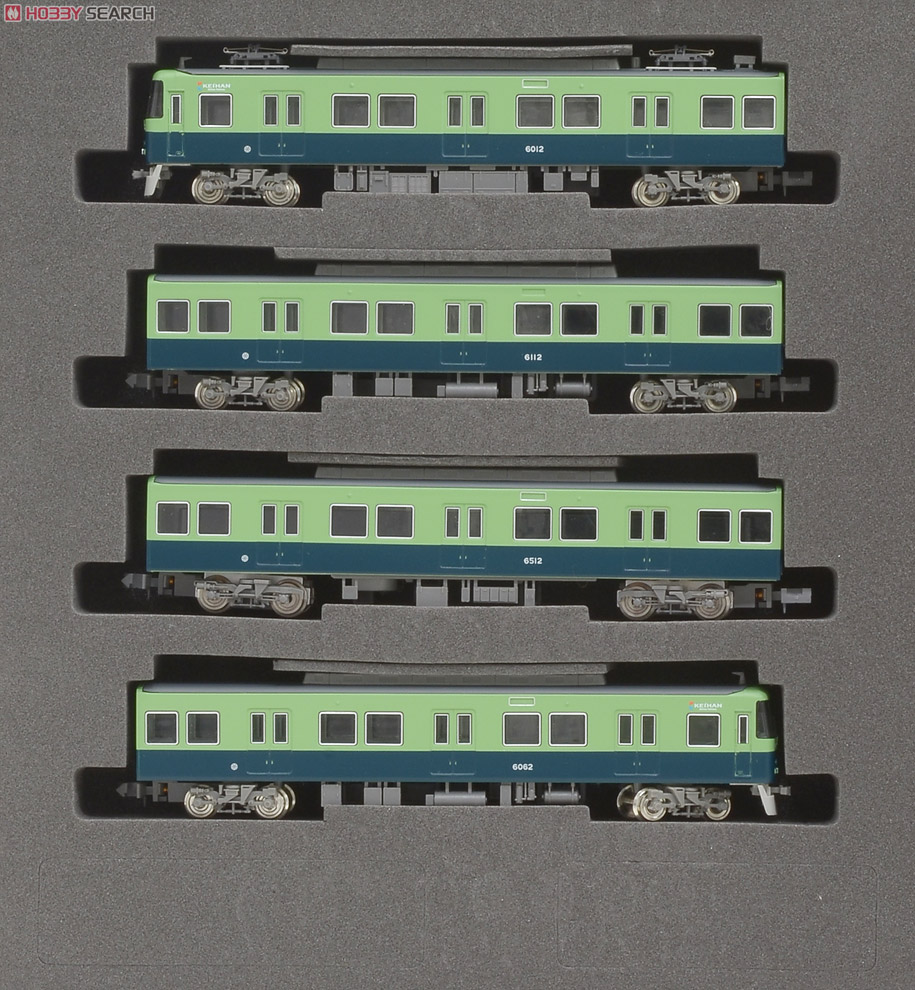 京阪 6000系 旧塗装 新ロゴマーク付き 基本4輛編成セット (動力付き