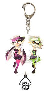 スプラトゥーン イカす ラバーつき アクリルキーホルダー シオカラーズ