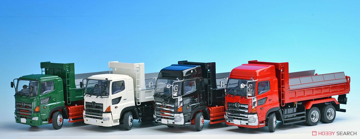 日野プロフィアFS 6×4 ダンプトラック緑 フルキャブ 標準ルーフ (赤