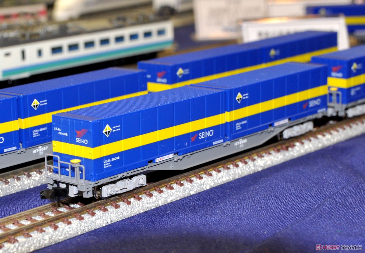 JR貨車 コキ107形 (増備型・西濃運輸コンテナ付) (鉄道模型) - ホビー