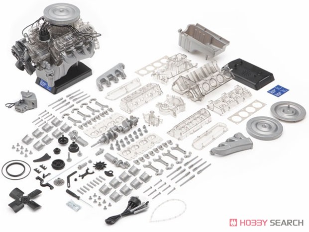 1965年型 フォード マスタング 289cid V8 エンジン (プラモデル