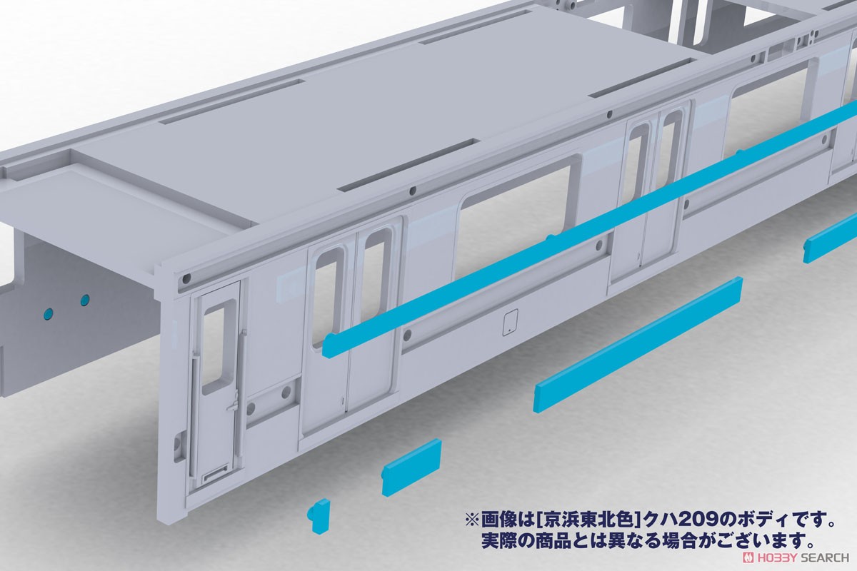 16番(HO) JR東日本 209系 直流電車タイプ (京浜東北色) クハ209・クハ
