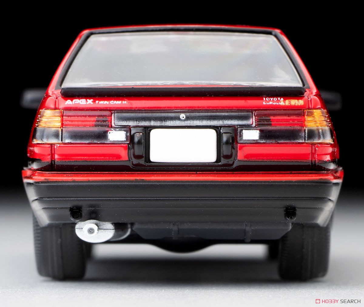 TLV-N304a トヨタ カローラレビン 2ドア GT-APEX 85年式 (赤/黒