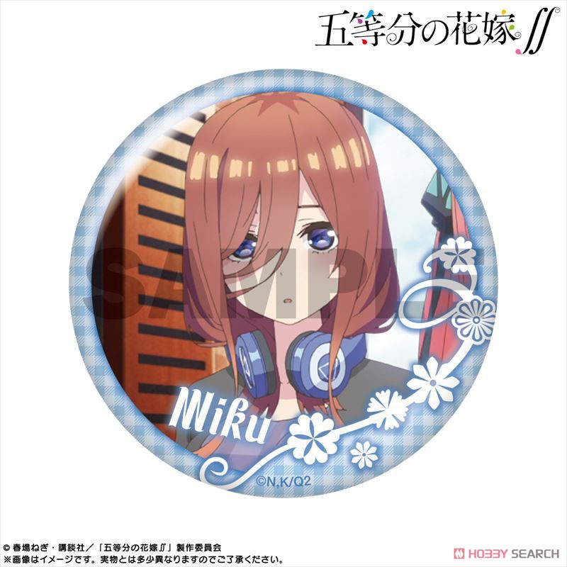 五等分の花嫁∬ ピックアップキャラトレーディング缶バッジ 中野三玖