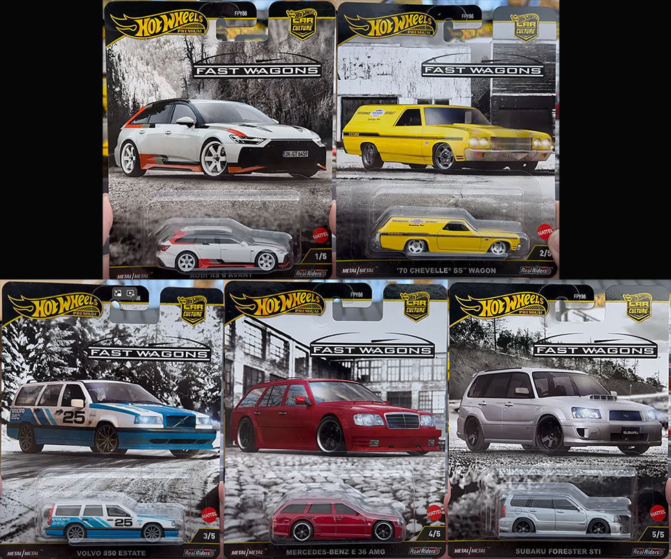 HOT WHEELS 2025 CAR CULTURE FAST WAGONS SEALED CASE OF 10 / FREE