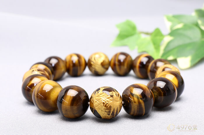 タイガーアイ・金龍タイガーアイ ブレスレット 12mm ｜ 天然石通販の4976堂